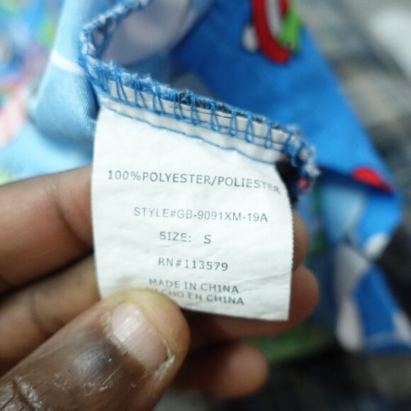 Gabby Brooke Nursing Scrub Top Women Size S Chrismas Theme V-Neck Short Sleeve - Picture 5 of 7